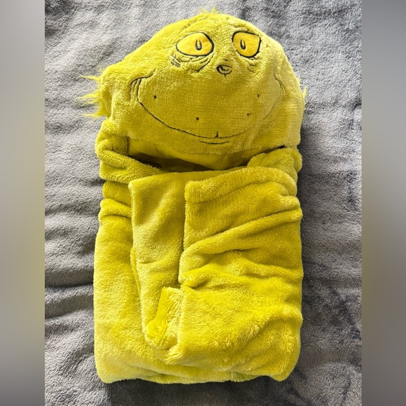 The Grinch Other - Grinch hooded toddler blanket